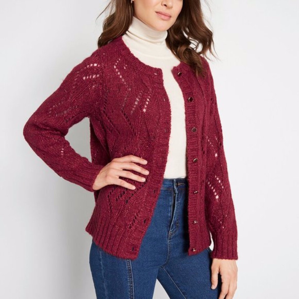 NWOT MODCLOTH Proud Achievement Knit Cardigan Small